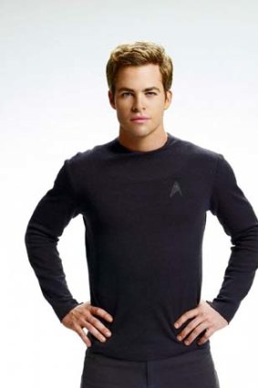 Enterprising young man: Chris Pine as Captain James T. Kirk in the 2009 film.