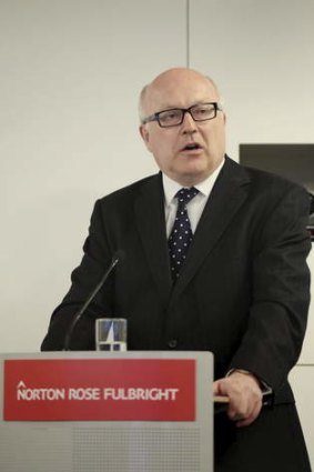 Favouring the taxpayer: George Brandis.
