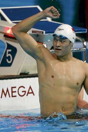 Male swimmer of the meet, Sun Yang.
