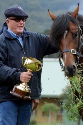 Macedon magic: Lloyd Williams, the Melbourne Cup and Green Moon at the owner's training complex.