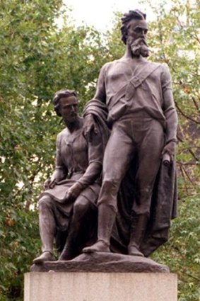 End of an era?: 19th century artists thought they were immortalising Burke and Wills, but, as Morton discovered in preparing Monument Park: "people just don't look at them."