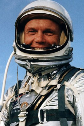 John Glenn, just before he headed to space and dubbed Perth the "City of Light" in 1962.