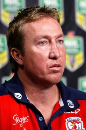 Inspiration: Roosters coach Trent Robinson.