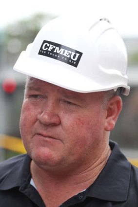 "We brought up issues about leaking diesel on the crane" ... CFMEU state secretary Brian Parker.