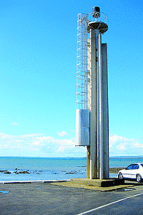Tourist attraction? The 'lighthouse' that is about to be re-installed at Cleveland Point.