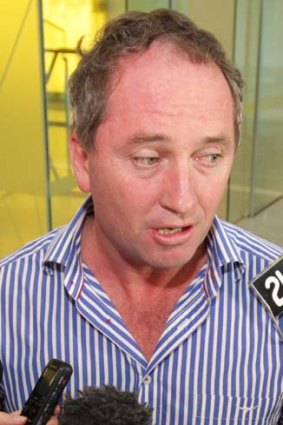 "We find it extremely concerning when issues which should be the realm of conscience votes come in here and start to be shang-haied around" ... Nationals Senate Leader Barnaby Joyce.