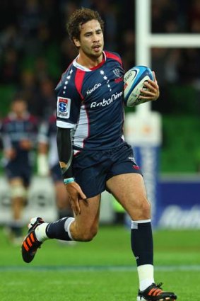 Danny Cipriani injured his leg on route to scoring a try.