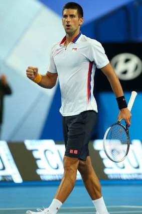 Title holder Novak Djokovic.