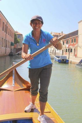 Pioneer ... Jane Caporal, the first registered female rowing instructor in Venice.