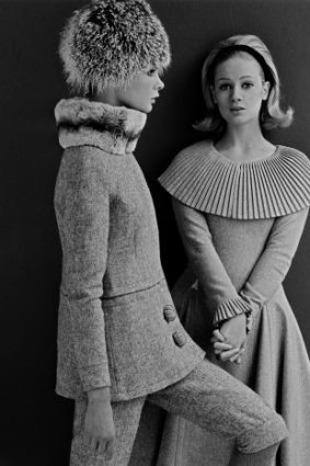 Bright young things: Mary Quant fashions  modelled by Jean Shrimpton  and Celia Hammond.