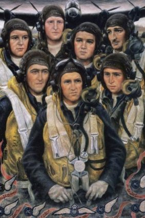 Stella Bowen, Bomber crew, 1944, oil on canvas.