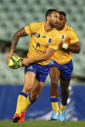 Back in action: Quade Cooper has been selected in the Wallabies squad to face New Zealand.