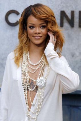 Barbadian singer Rihanna.