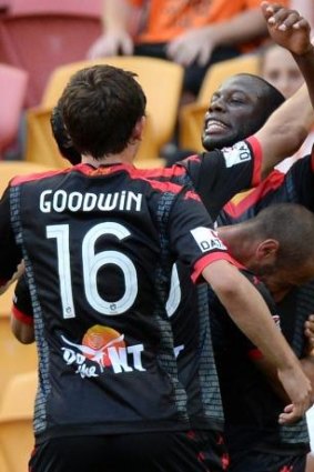 Adelaide's Bruce Djite was on target for Adelaide United.