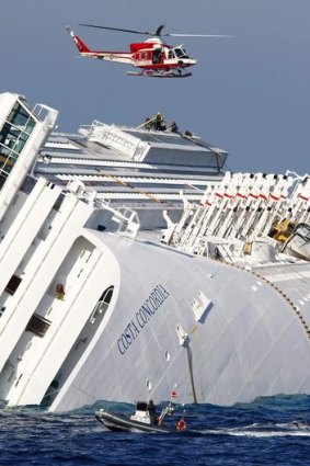 The 114,500-tonne Costa Concordia capsized four months ago.