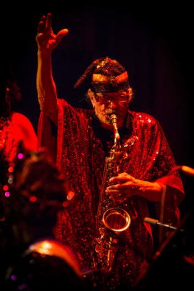 Cosmic miracle: Marshall Allen, 89, on stage with Sun Ra Arkestra at the Forum.