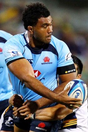 Expecting some attention ... the Blues’ Wycliff Palu.