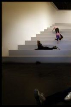Dancers' steps: <i>Intermission</i> will use 12 steps in a continuously looping performance that will last about two hours.