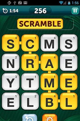 Scramble With Friends for Android.