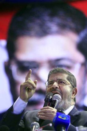 First freely-elected president ... Mohamed Mursi.