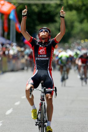 Luis Leon Sanchez win stage five of the Tour Down Under.