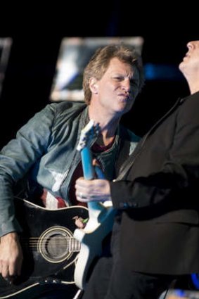 Bon Jovi and Guitarist Bobby Bandiera.