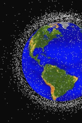 This computer generated graphic provided by NASA shows images of objects in Earth orbit that are currently being tracked.  Space junk has made such a mess of Earth's orbit that experts say we may need to finally think about cleaning it up.
