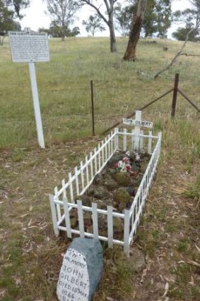 The lonely grave of bushranger John Gilbert