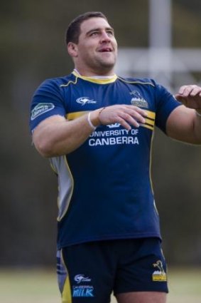 Brumbies hooker Josh Mann-Rea is third string for the Super Rugby side, but is getting his chance in gold due to injuries.