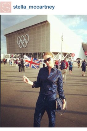 Team Great Britain stylist Stella McCartney has been flying the fashion flag at Olympic Park since the games started. Photo: Instagram.