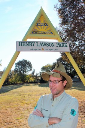 Tim at the Henry Lawson Park in Yass.
