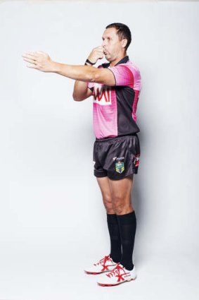 NRL referee Shayne Hayne.