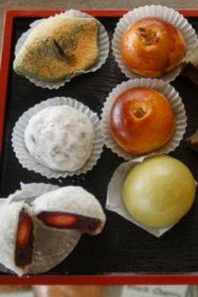 Traditional Japanese pastries and sweets.