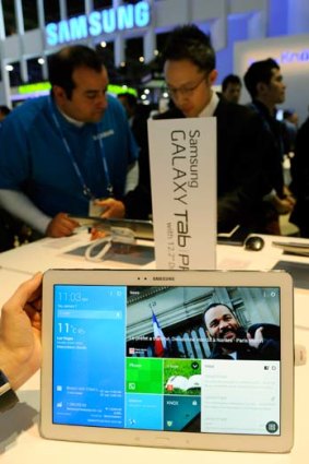 Plus size: Samsung's 12.2-inch Galaxy Tab Pro.