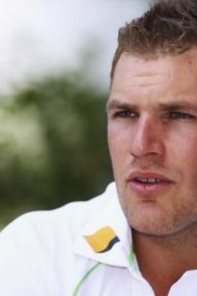 Determined: Aaron Finch is in excellent form.
