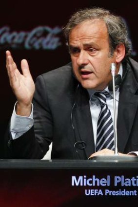 "I'm not sure what political discussions took place between their governments ... We're only in touch with the football associations": UEFA President Michel Platini.