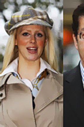 Jordan Wimmer (left), who is suing her former boss, hedge fund chief Mark Lowe (right), who has an estimated fortune of  £100 million, for £4 million.