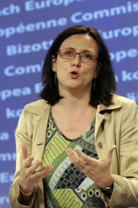 European Union Commissioner for Home Affairs Cecilia Malmstroem.