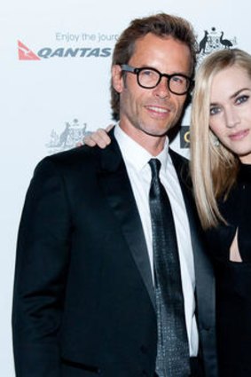 Aussie, Aussie ... Guy Pearce and Kate Winslet on G’day USA’s red carpet.