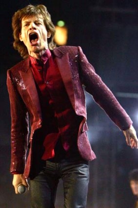 Chris's brother, Mick Jagger of the Rolling Stones.