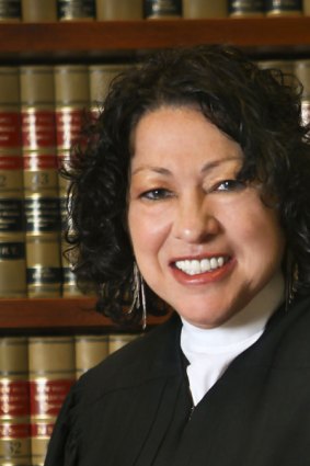 Controversial judge Sonia Sotomayor.