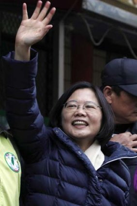 Opposition leader Tsai Ing-wen.
