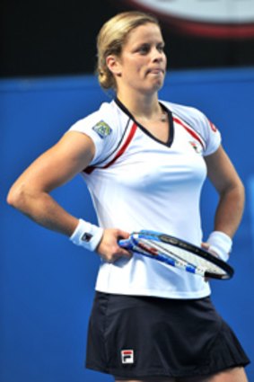 Belgian player Kim Clijsters demolished.
