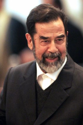 Former Iraqi dictator Saddam Hussein.