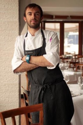 Head chef to intern ... Ormeggio's Federico Zanellato.