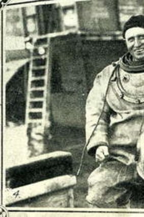 A diver who helped refloat the vehicular ferry Benelon.
