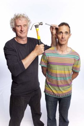 Nailing it: Illustrator Terry Denton (left) and Andy Griffiths have formed a highly successful partnership.