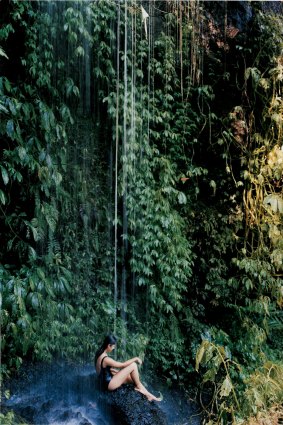 A waterfall at the Como Shambhala Estate.