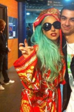 Gaga and Lamarre in 2012.