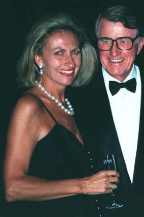 Neville Wran with wife Jill.